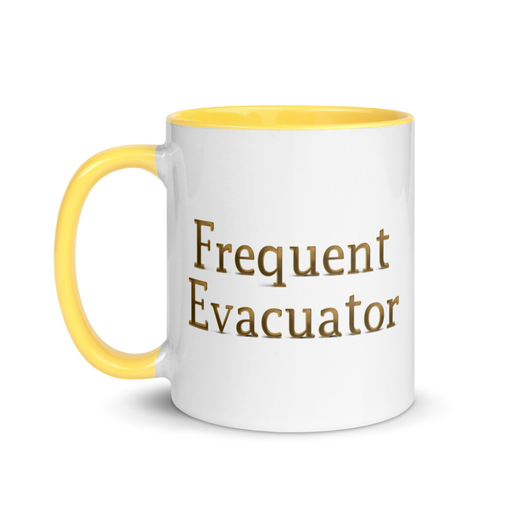 Frequent Evacuator Colorful Mug - Yellow