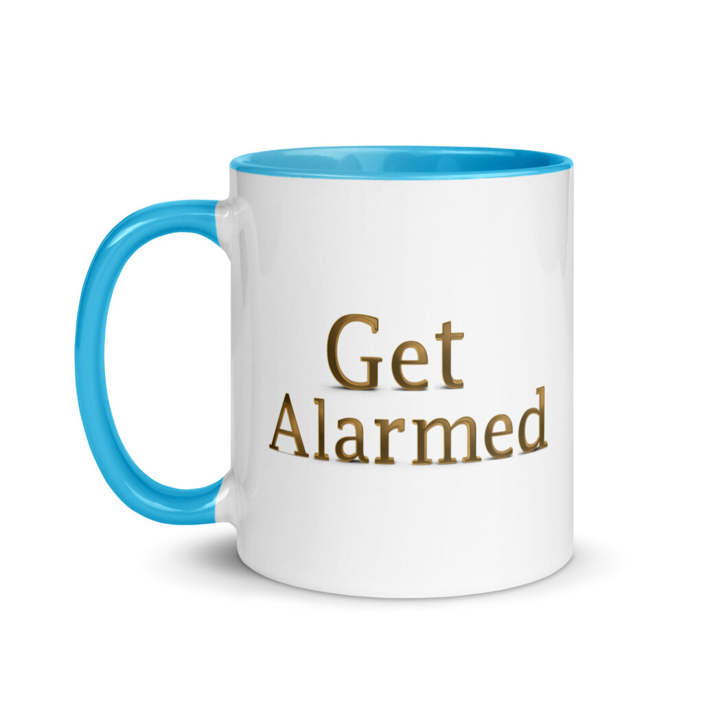 Get Alarmed Colorful Mug - Blue