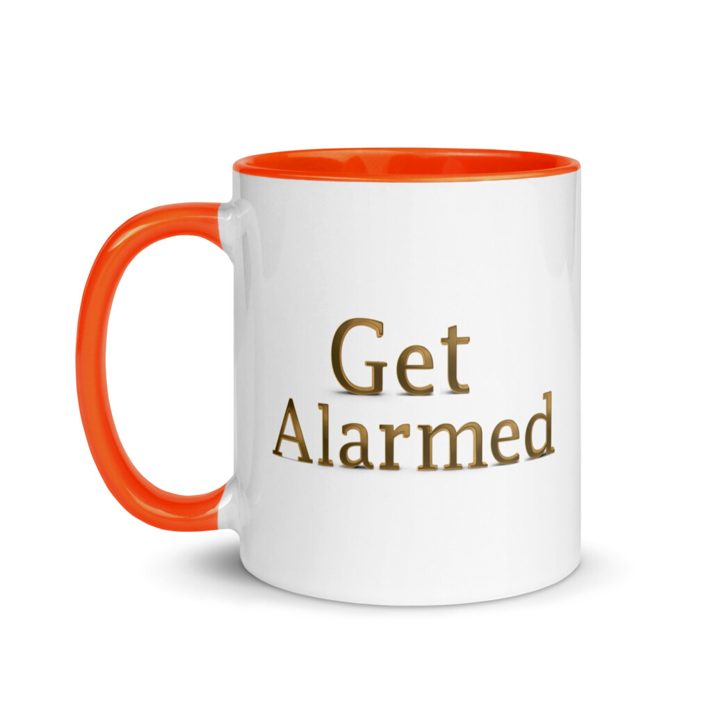 Get Alarmed Colorful Mug - Orange