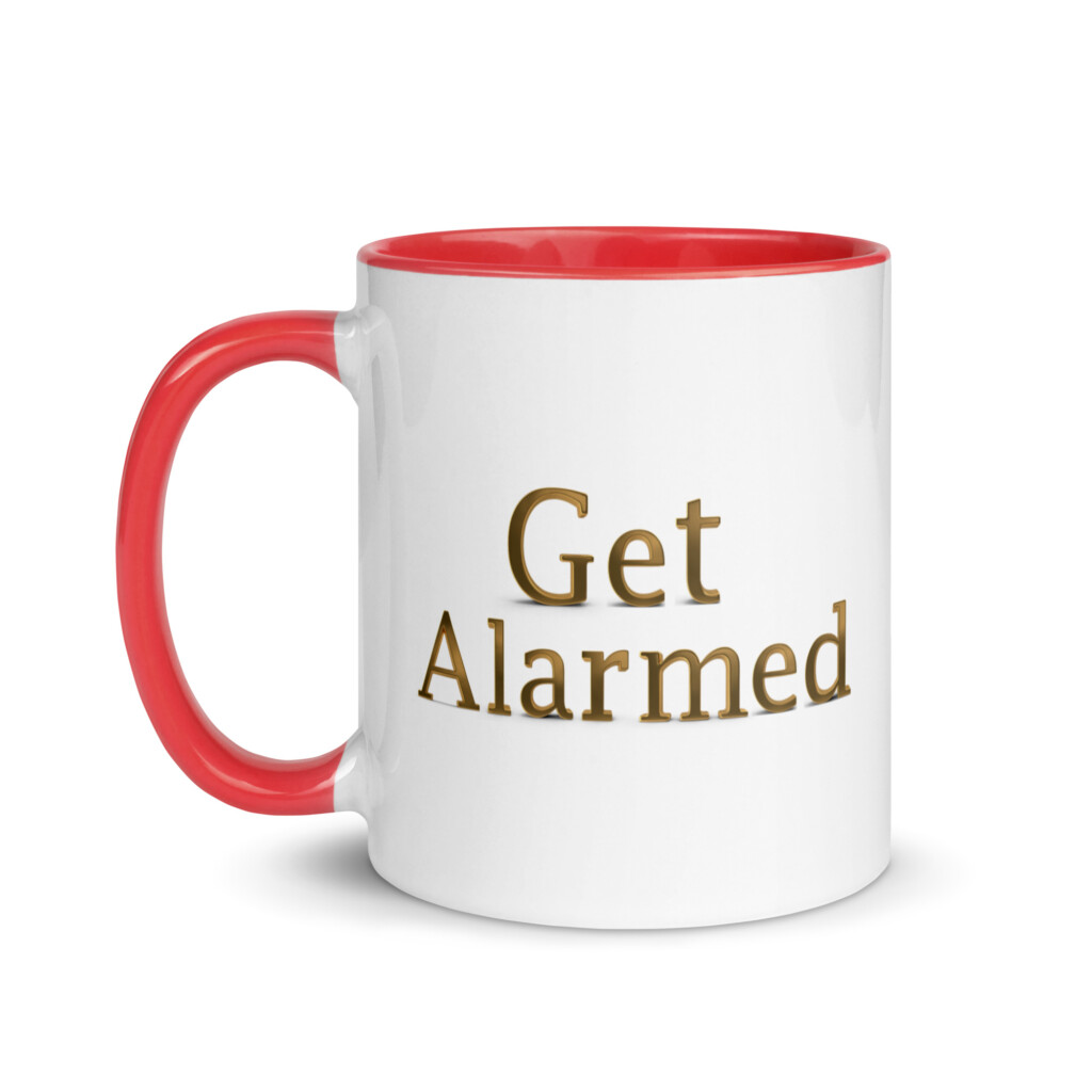 Get Alarmed Colorful Mug - Red