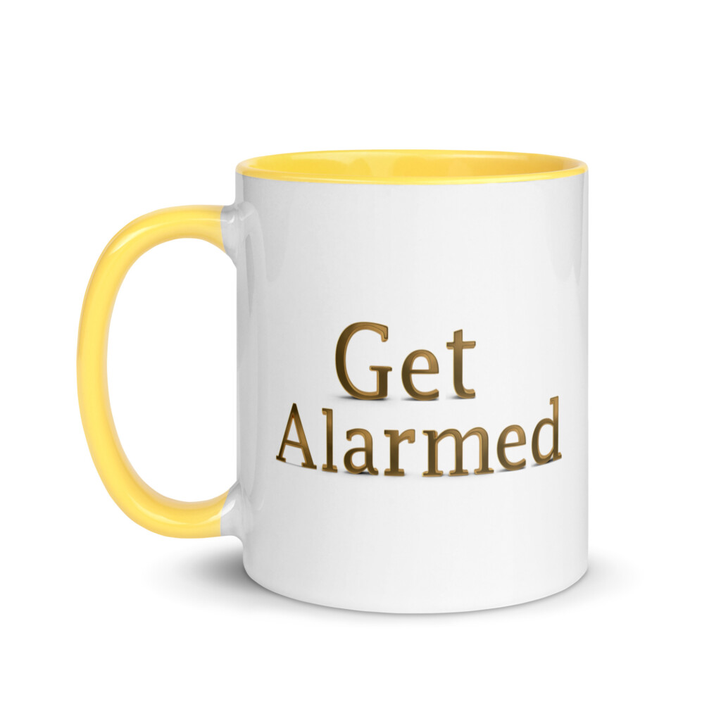 Get Alarmed Colorful Mug - Yellow