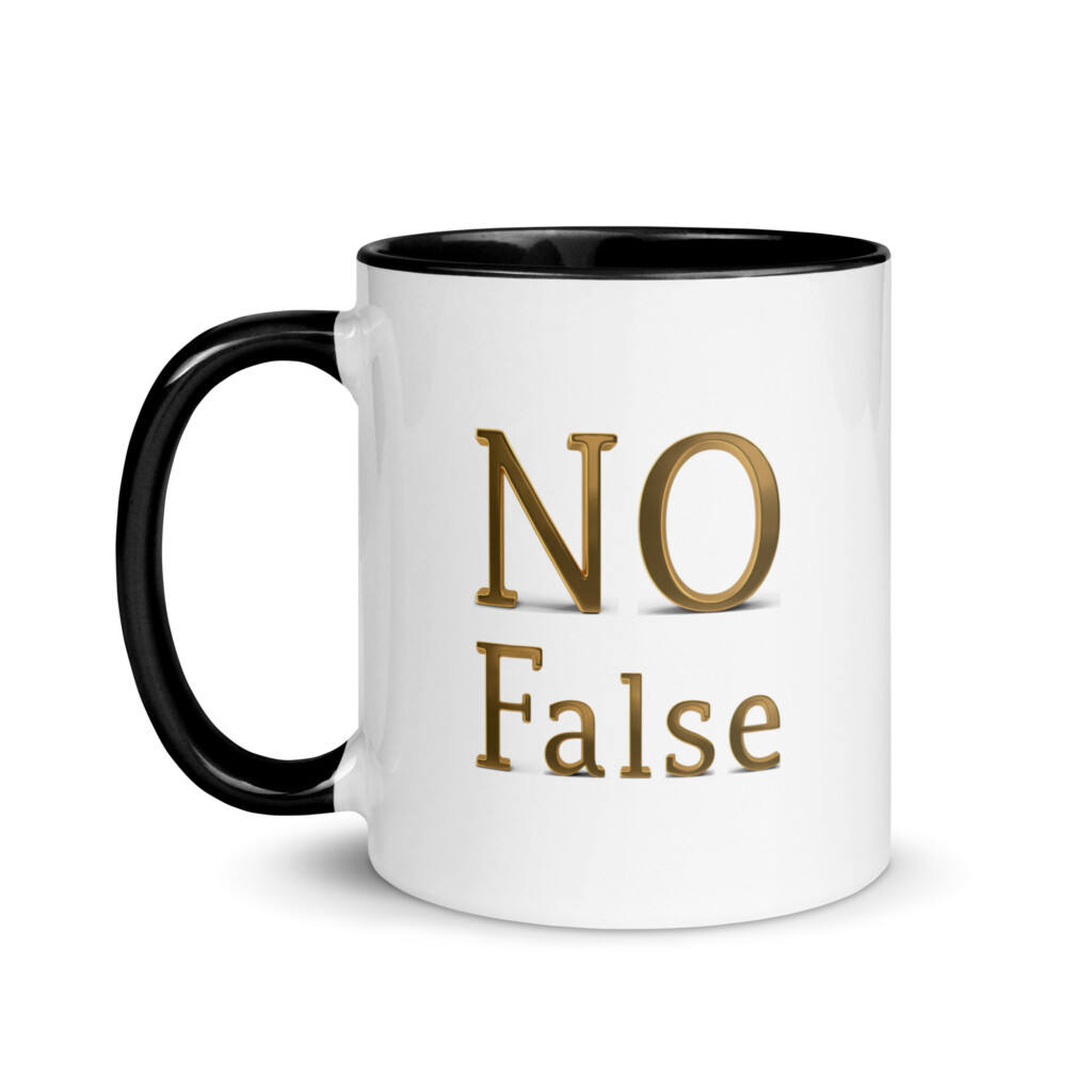 No False Colorful Mug - Black