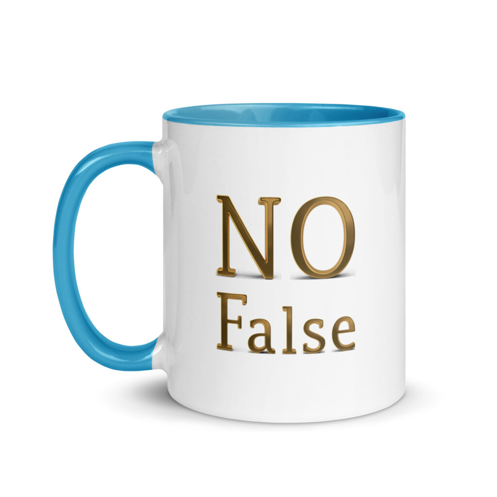 No False Colorful Mug - Blue