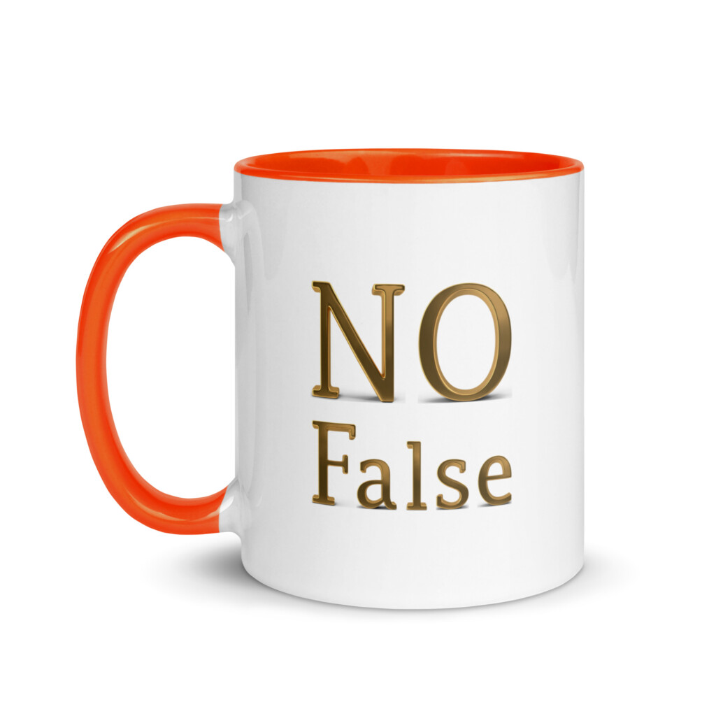 No False Colorful Mug - Orange