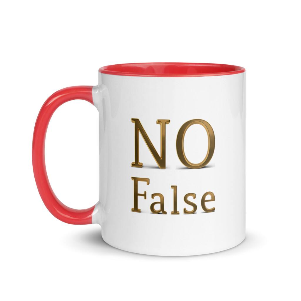 No False Colorful Mug - Red