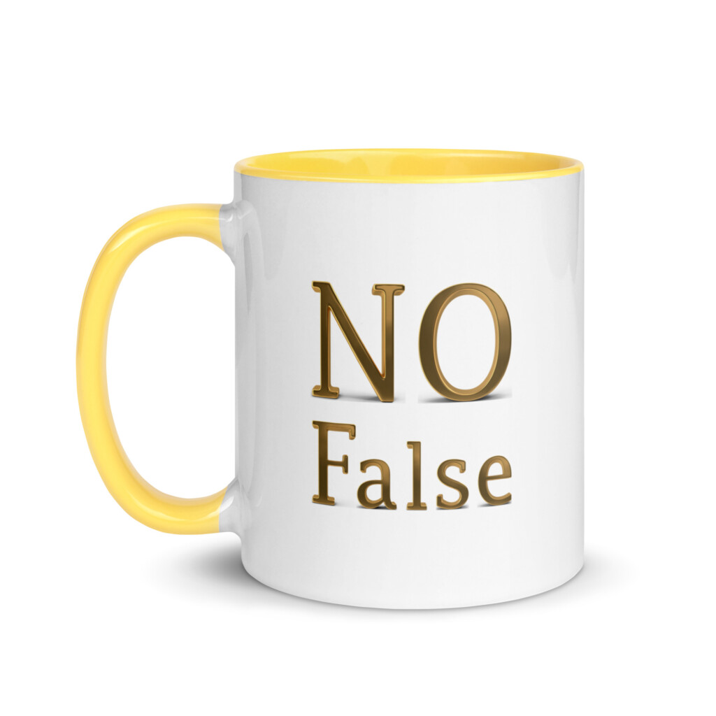 No False Colorful Mug - Yellow