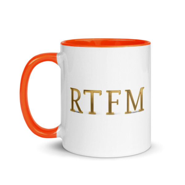 RTFM Colorful Mug - Orange