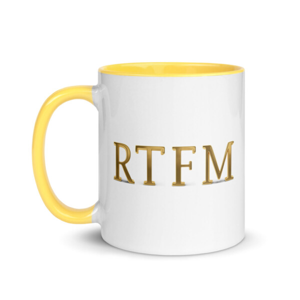 RTFM Colorful Mug - Yellow
