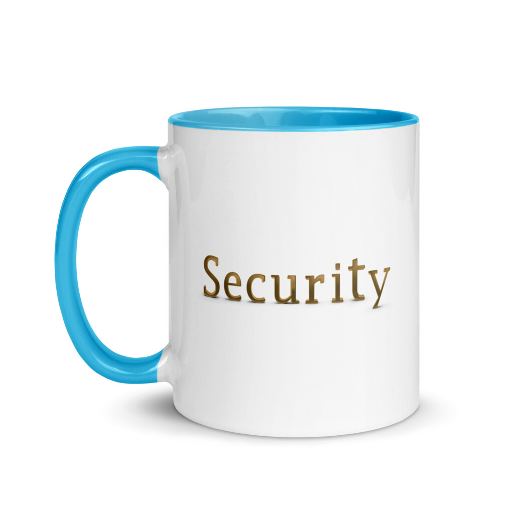 Security Colorful Mug - Blue