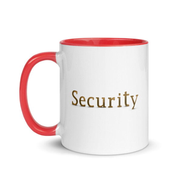 Security Colorful Mug - Red