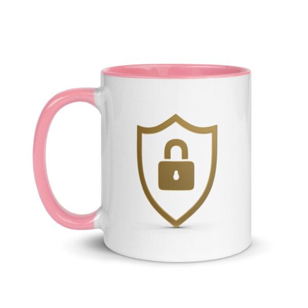 Security Symbol Colorful Mug - Pink