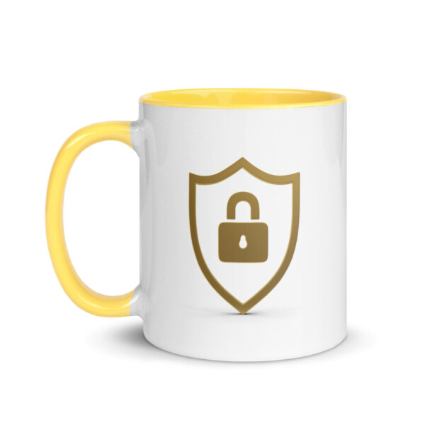 Security Symbol Colorful Mug - Yellow