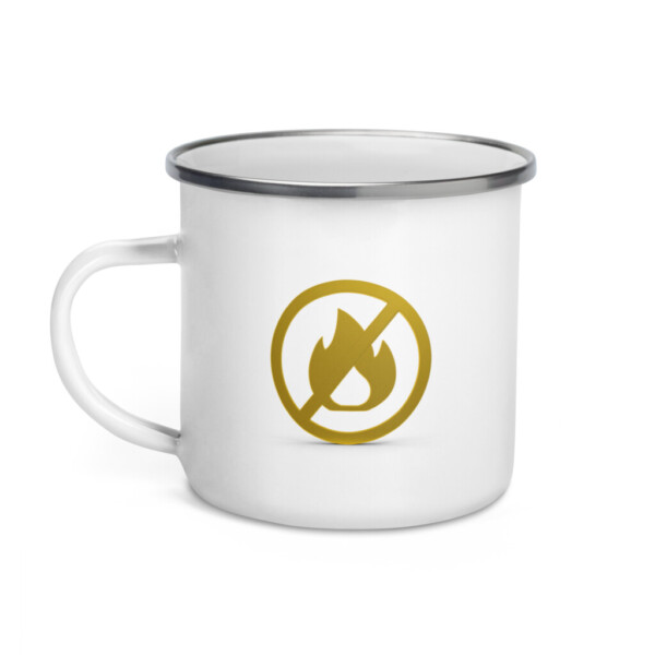 Fire Alarm Symbol Enamel Mug