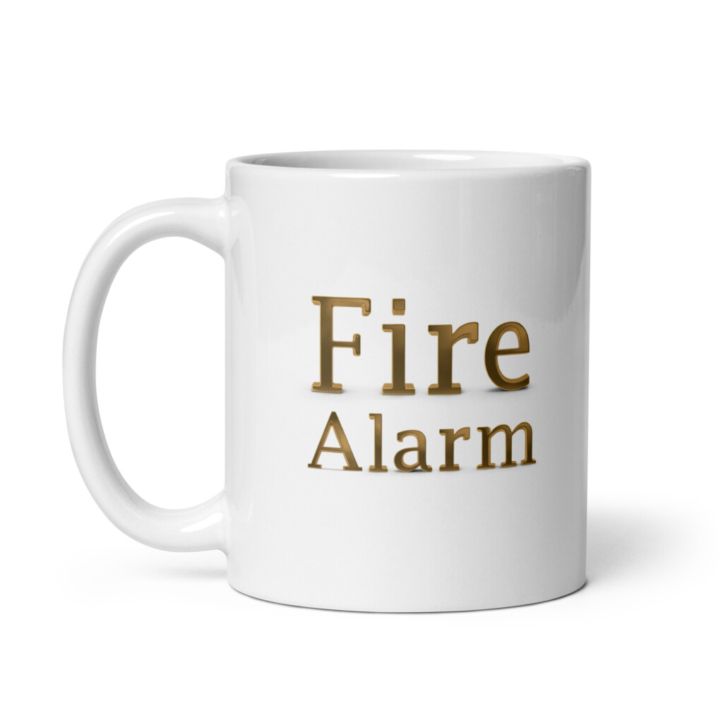 Fire Alarm White Glossy Mug - 11oz