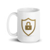 Security Symbol White Glossy Mug - 15oz