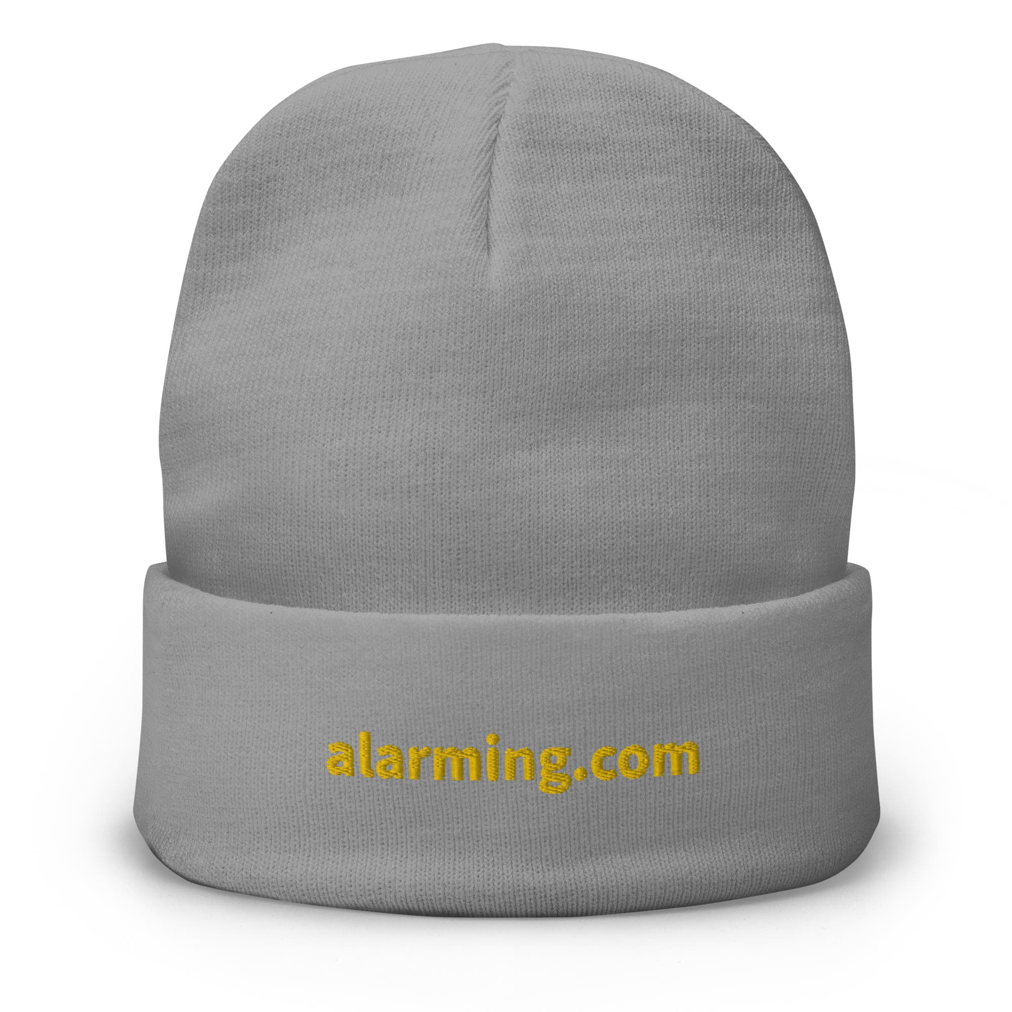 alarming.com Embroidered Beanie - Gray