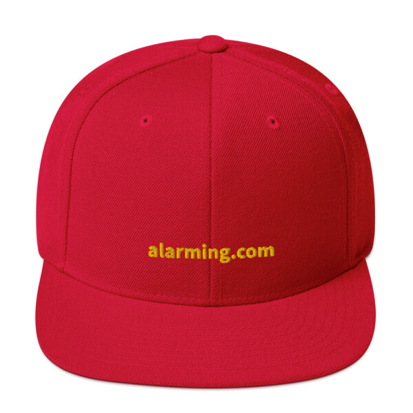 alarming.com Snapback Cap - Red