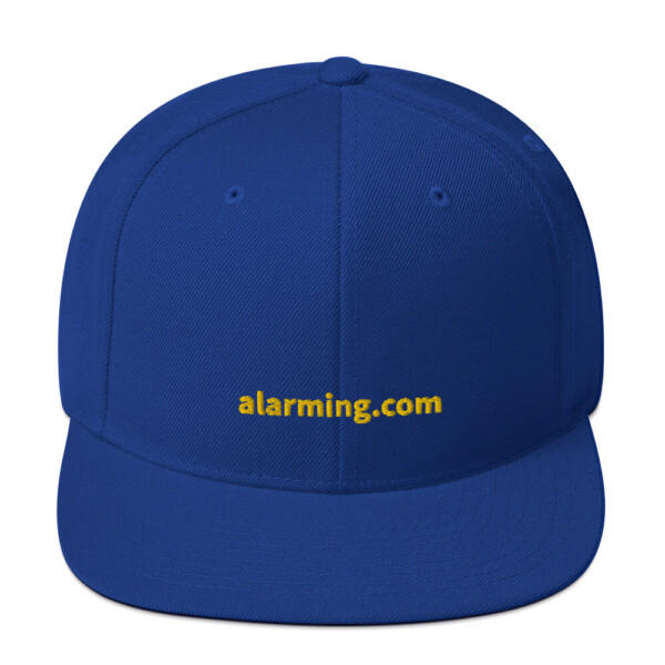 alarming.com Snapback Cap - Royal Blue