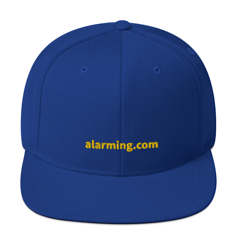 alarming.com Snapback Cap - Royal Blue