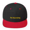 Be Alarming Snapback Cap - Black/ Red