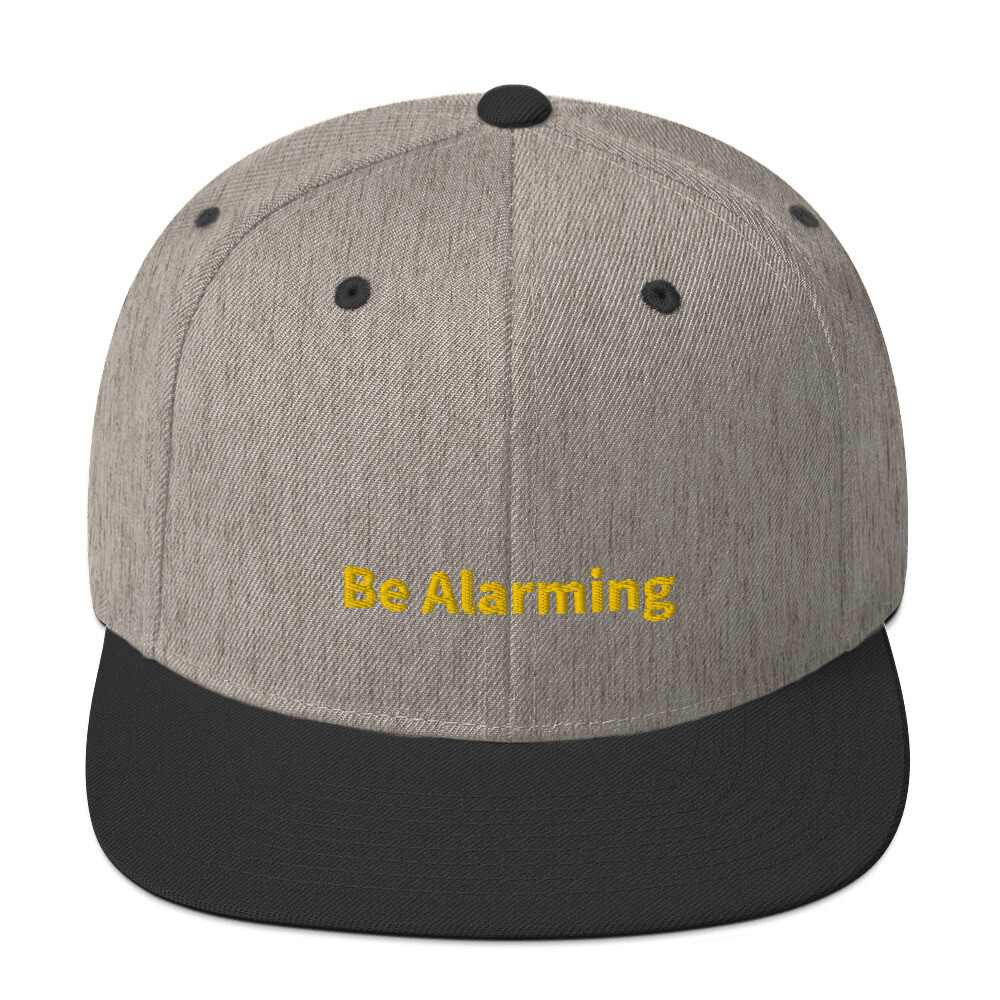 Be Alarming Snapback Cap - Heather/Black