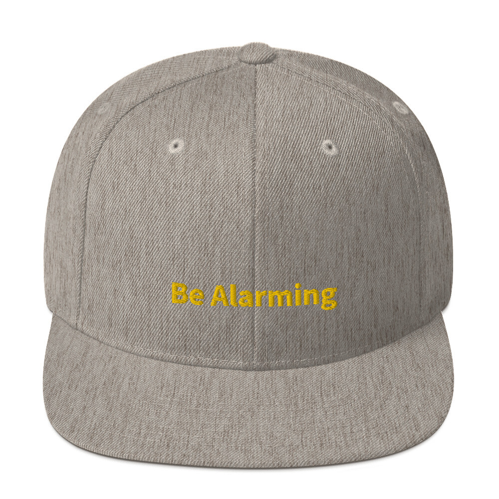 Be Alarming Snapback Cap - Heather Grey