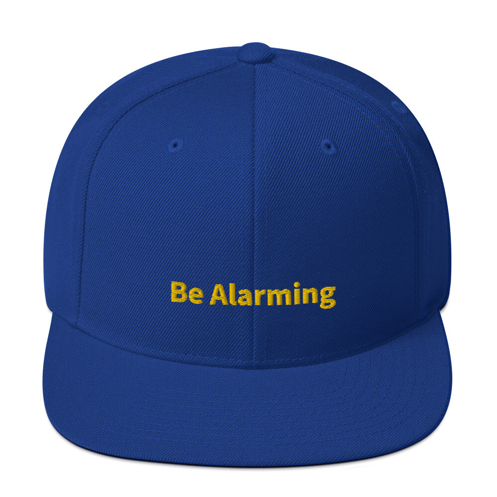 Be Alarming Snapback Cap - Royal Blue