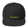 Fire Alarm Snapback Cap - Black
