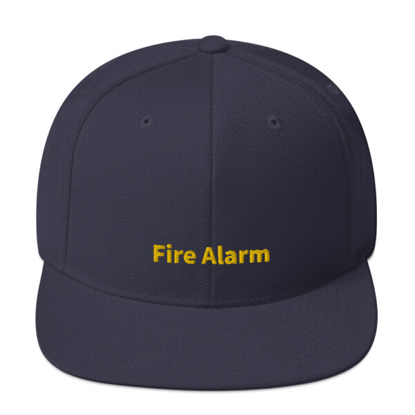 Fire Alarm Snapback Cap - Navy