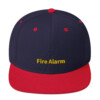 Fire Alarm Snapback Cap - Navy/ Red