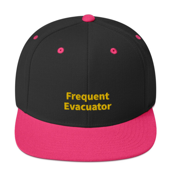 Frequent Evacuator Snapback Cap - Black/ Neon Pink