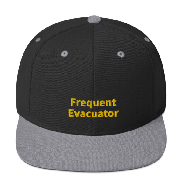 Frequent Evacuator Snapback Cap - Black/ Silver