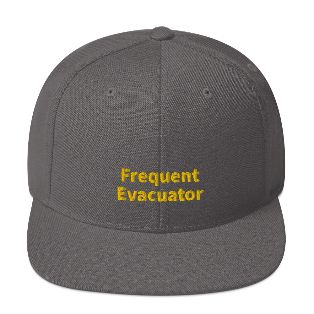 Frequent Evacuator Snapback Cap - Dark Grey