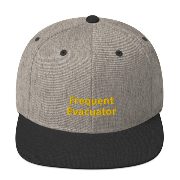 Frequent Evacuator Snapback Cap - Heather/Black