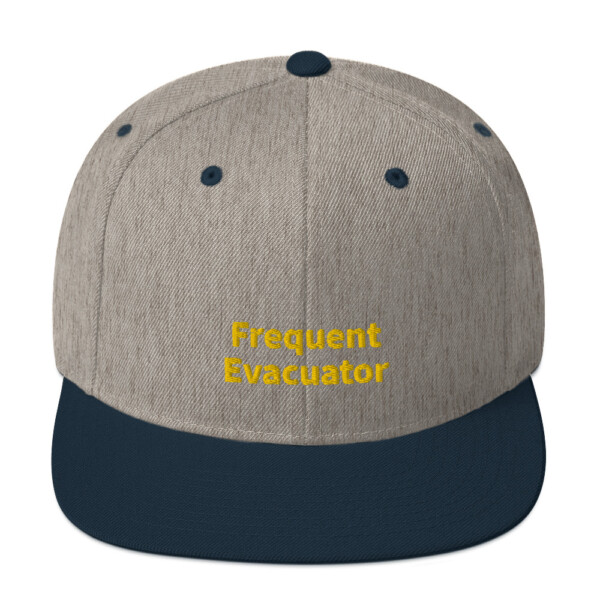 Frequent Evacuator Snapback Cap - Heather Grey/ Navy