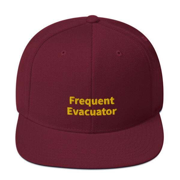 Frequent Evacuator Snapback Cap - Maroon