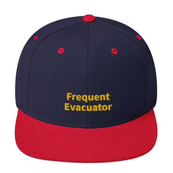 Frequent Evacuator Snapback Cap - Navy/ Red