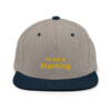 My Job Is Alarming Snapback Cap - Heather Grey/ Navy