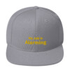 My Job Is Alarming Snapback Cap - Silver