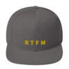 RTFM Snapback Cap - Dark Grey