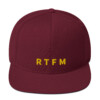 RTFM Snapback Cap - Maroon
