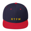 RTFM Snapback Cap - Navy/ Red