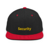 Security Snapback Cap - Black/ Red