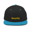 Security Snapback Cap - Black/ Teal