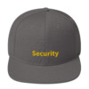 Security Snapback Cap - Dark Grey