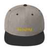 Security Snapback Cap - Heather/Black