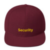 Security Snapback Cap - Maroon