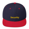 Security Snapback Cap - Navy/ Red