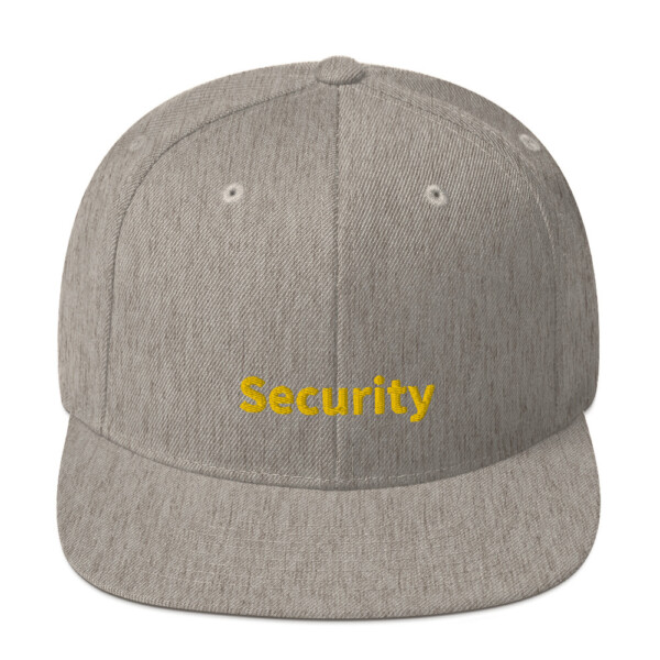 Security Snapback Cap - Heather Grey