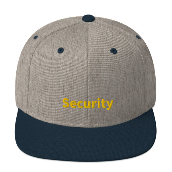 Security Snapback Cap - Heather Grey/ Navy